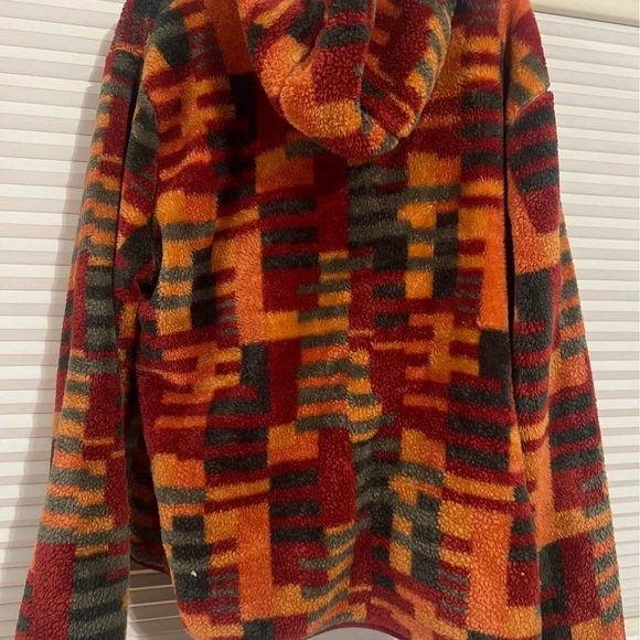 Men's L.L.Bean Hi-Pile Fleece Hoodie, Print XL - Picture 5 of 9